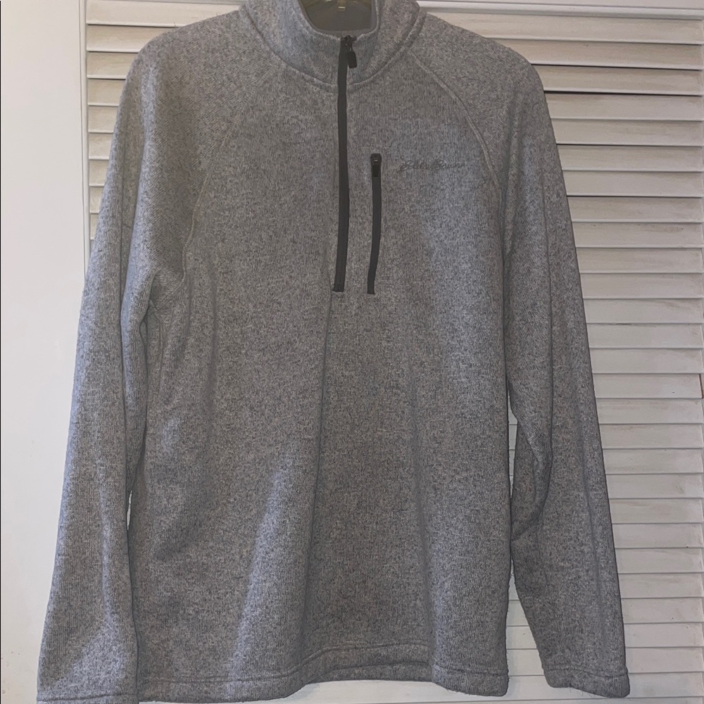 Gray Quarter-Zip Pullover
